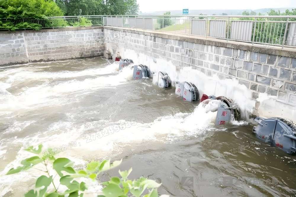 凤泉河道治理侧开拍门