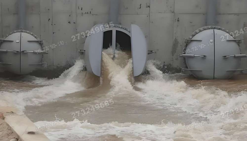 四川双开泵站铸铁拍门