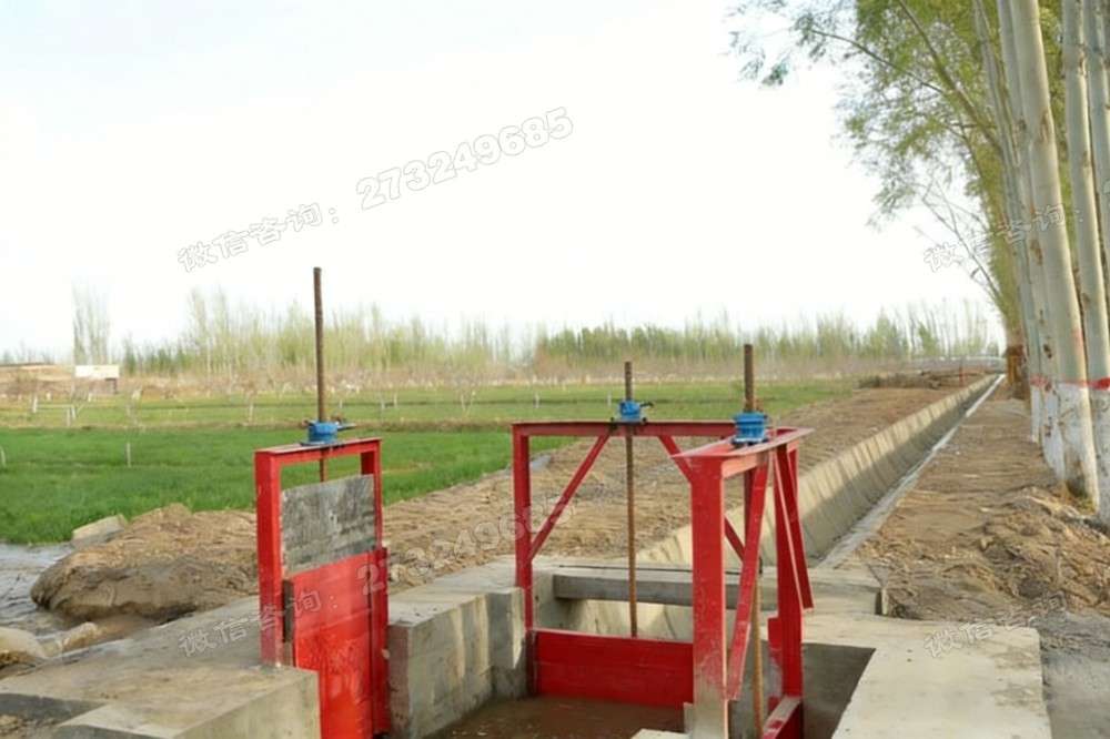 昌邑农田分水红色闸门