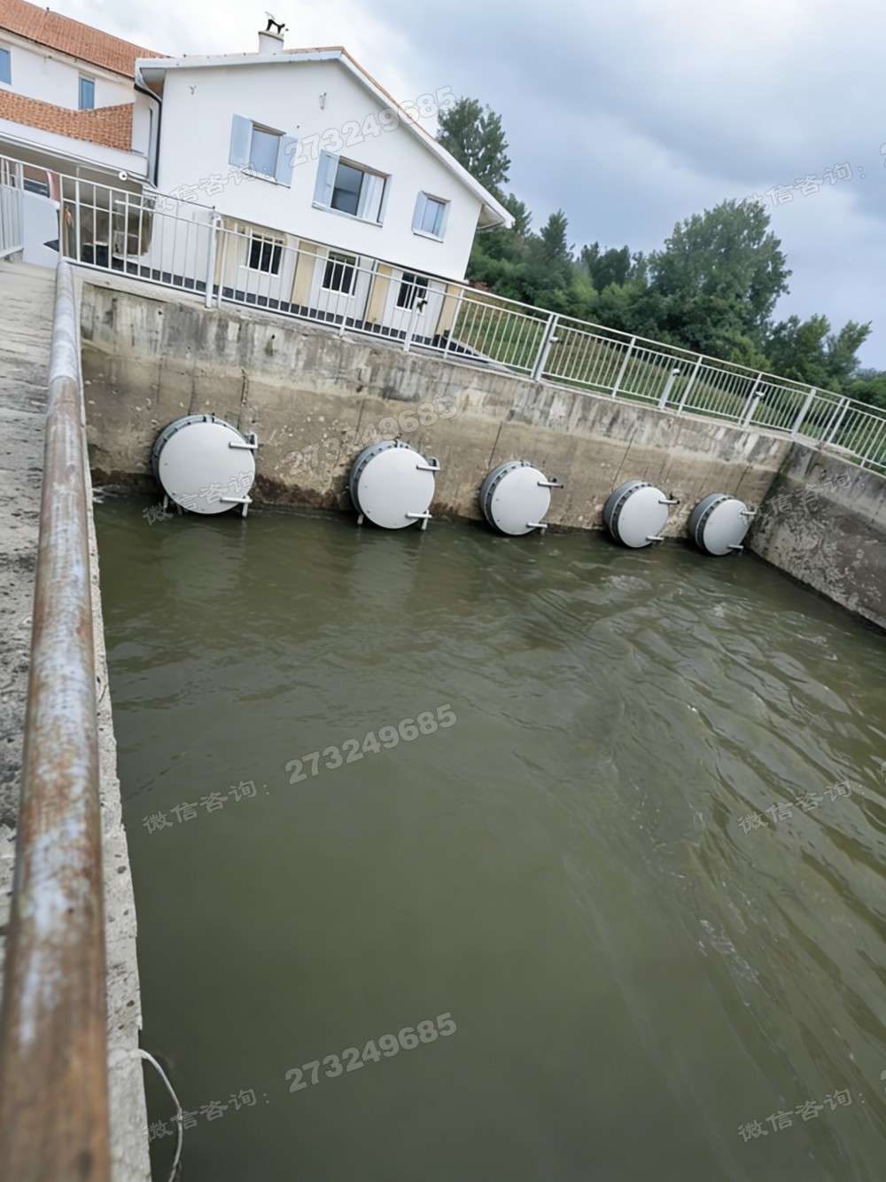 宜春多联白色铸铁拍门