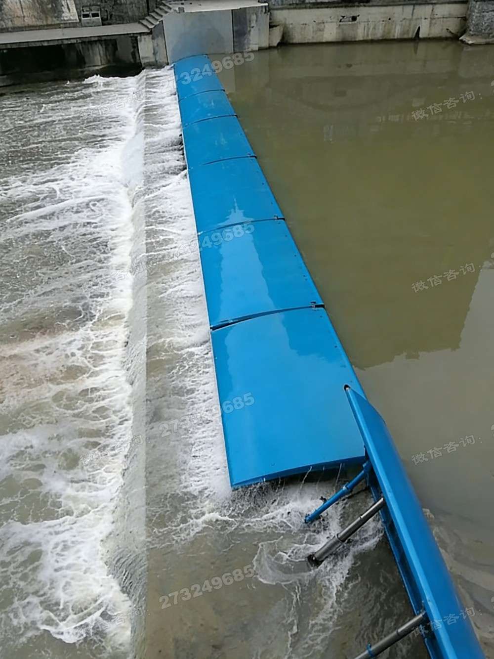 邳州泄洪式液压钢坝