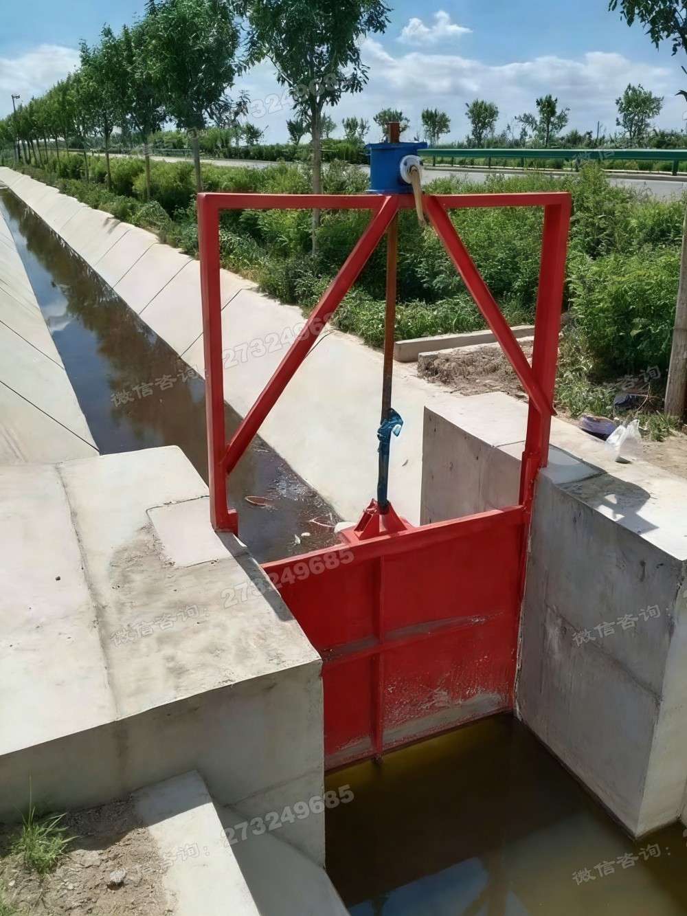 龙潭圆管出口闸门