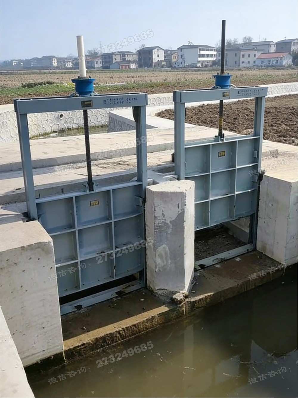 静乐县双列钢制渠道闸门