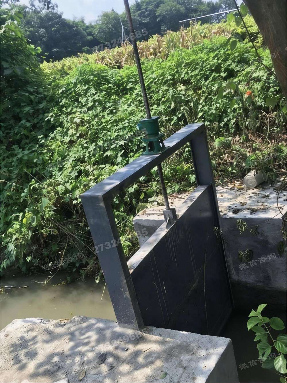 静乐县农田黑色钢制闸门