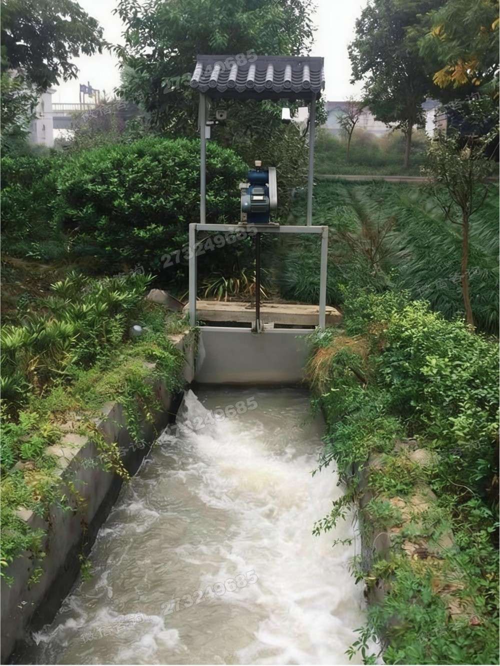 龙潭带防雨棚电动闸门