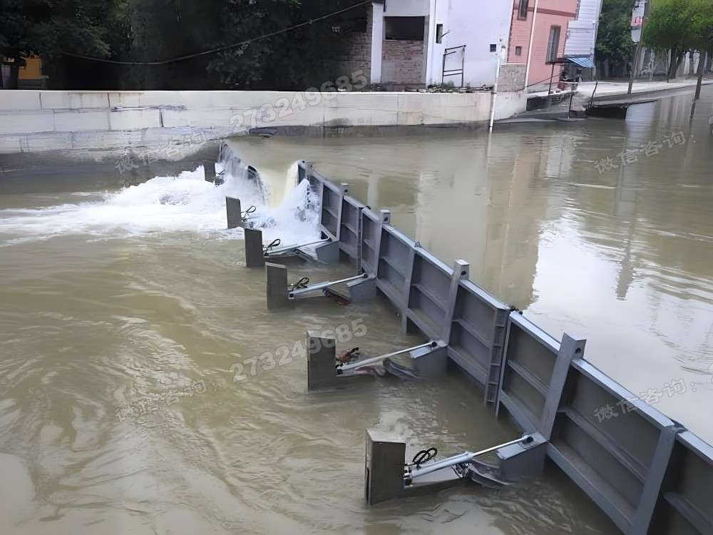 鄂城城镇河道液压钢坝